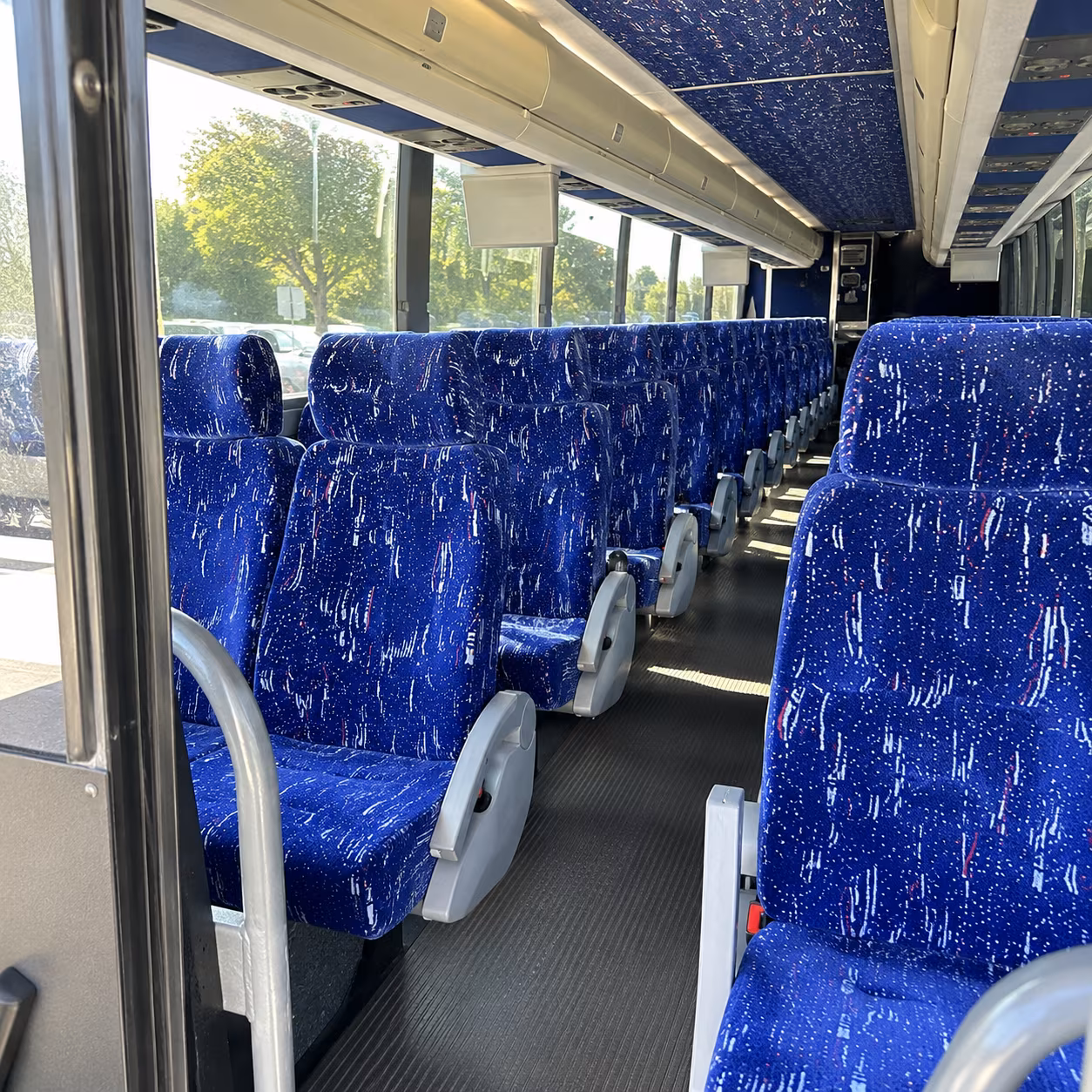 oceanside charter bus rental inside